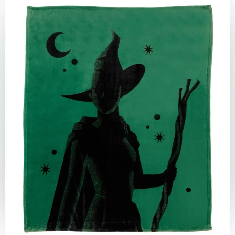🚫SOLD🚫 “Wicked” Elphaba Micro Raschel Throw - 60”x70” - Picture 5 of 8